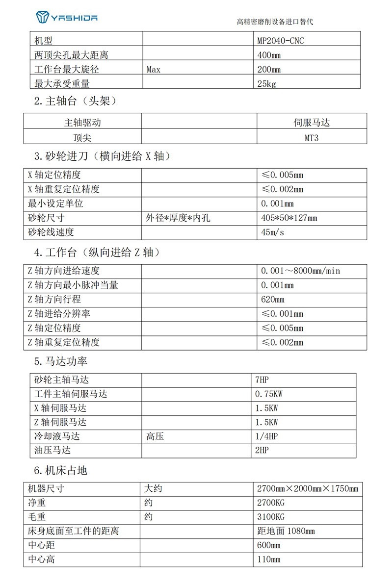 YASHIDA數控外圓磨床 YASHIDA數控外圓磨床